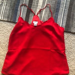 NWOT J.CREW SCALLOPED TANK SHIRT (brand new)